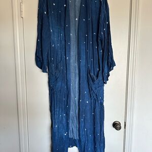 Blue Starry Kimono Robe